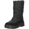 Damen Snowboots Winterstiefel EISKRALLEN Schwarz - Schwarz