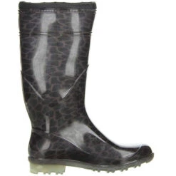 Damen Wasserdichte Gummistiefel Winterstiefel Gefüttert Leopard - Braun -Schuhgeschäft 10238663 06