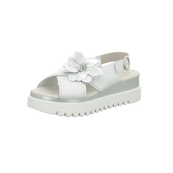 Sandalen/Sandaletten weiß - weiß Gabor Sandalen/Sandaletten Weiß - Weiß -Schuhgeschäft 10973654 01