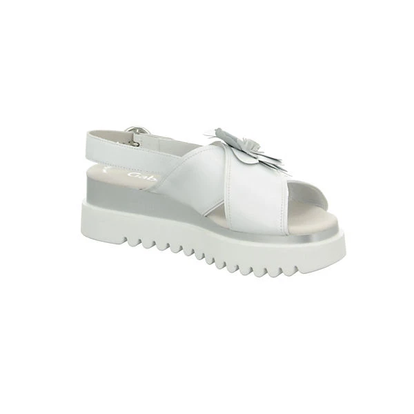 Sandalen/Sandaletten weiß - weiß Gabor Sandalen/Sandaletten Weiß - Weiß -Schuhgeschäft 10973654 04