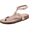 Birkenstock Marillia Nubukleder Schmal Nubukleder T-Steg-Sandalen - Hellrosa -Schuhgeschäft 12651998 01