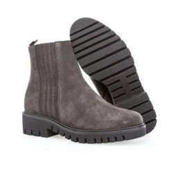 Gabor Comfort Plateau Stiefeletten Rauleder Grau - Grau -Schuhgeschäft 13357988 05