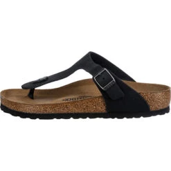 Birkenstock Gizeh Nubukleder Geölt Zehentrenner Normal - Schwarz Modell 1 -Schuhgeschäft 17535688 03