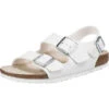 Birkenstock Milano Bs Komfort-Sandalen Schmal - Weiß 1 Birkenstock Milano Bs Komfort-Sandalen Schmal - Weiß -Schuhgeschäft 17536205 01
