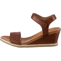 Leder Keilsandaletten - Braun 4 Leder Keilsandaletten - Braun -Schuhgeschäft 18859282 03