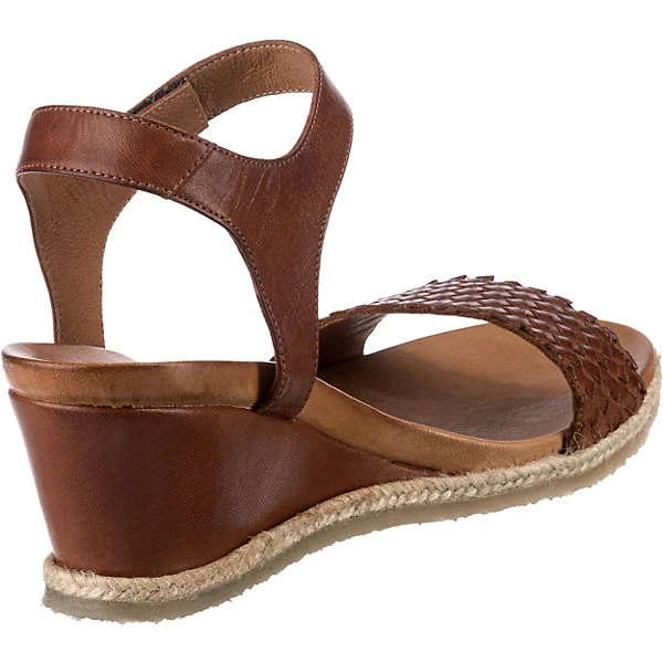 Leder Keilsandaletten - braun Leder Keilsandaletten - Braun -Schuhgeschäft 18859282 05