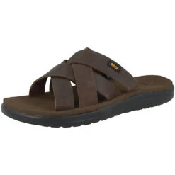 Teva Voya Slide Leather Pantolette Herren Pantoletten - Braun -Schuhgeschäft 21056035 04