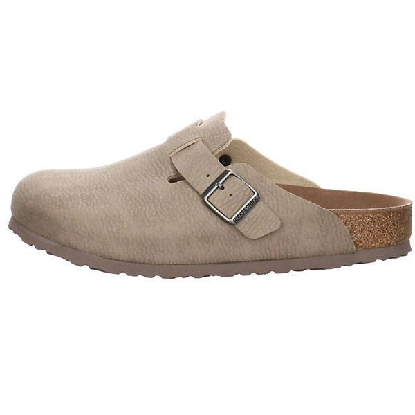 Boston Veloursleder Vegan Pantoletten normal - taupe Birkenstock Boston Veloursleder Vegan Pantoletten Normal - Taupe -Schuhgeschäft 21638651 02