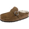 Birkenstock Buckley Veloursleder Lammfell Clogs Normal - Braun 1 Birkenstock Buckley Veloursleder Lammfell Clogs Normal - Braun -Schuhgeschäft 24681434 01