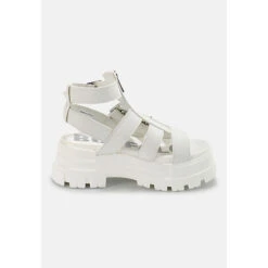 Buffalo Plateausandale GLD ZIP Plateau-Sandaletten - Weiß -Schuhgeschäft 25880471 04