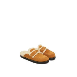 Veloursleder-Slip-On Mit Flauschigem Teddyfutter Hausschuhe -Schuhgeschäft 28874143 05